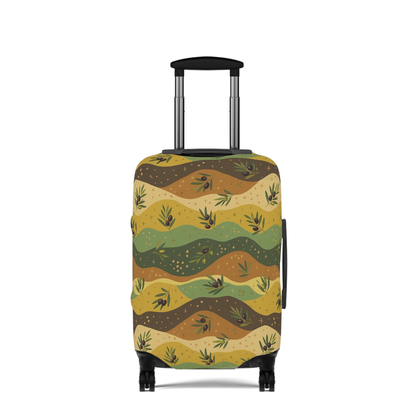 Olive and Mustard Luggage Cover 21"x14"