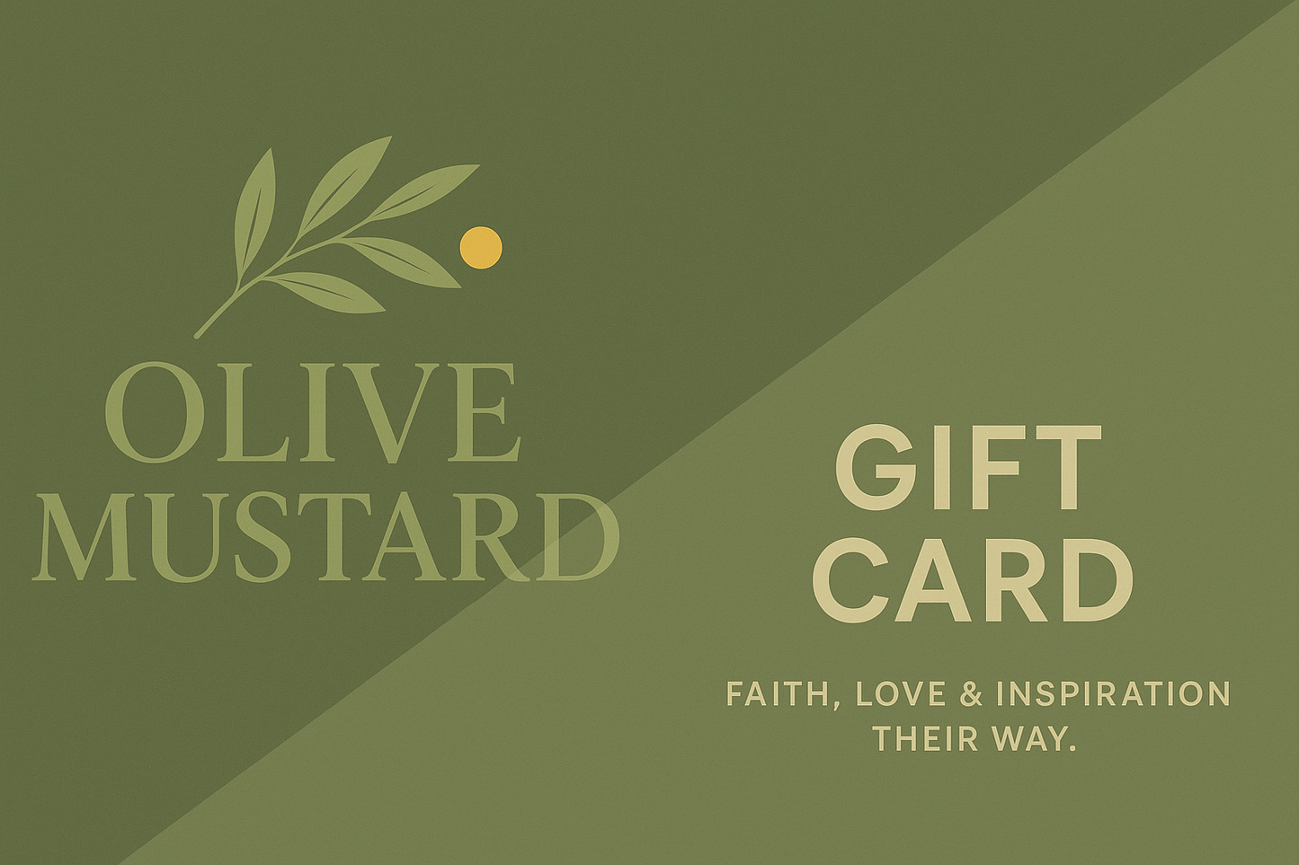 Olive and Mustard Gift Card