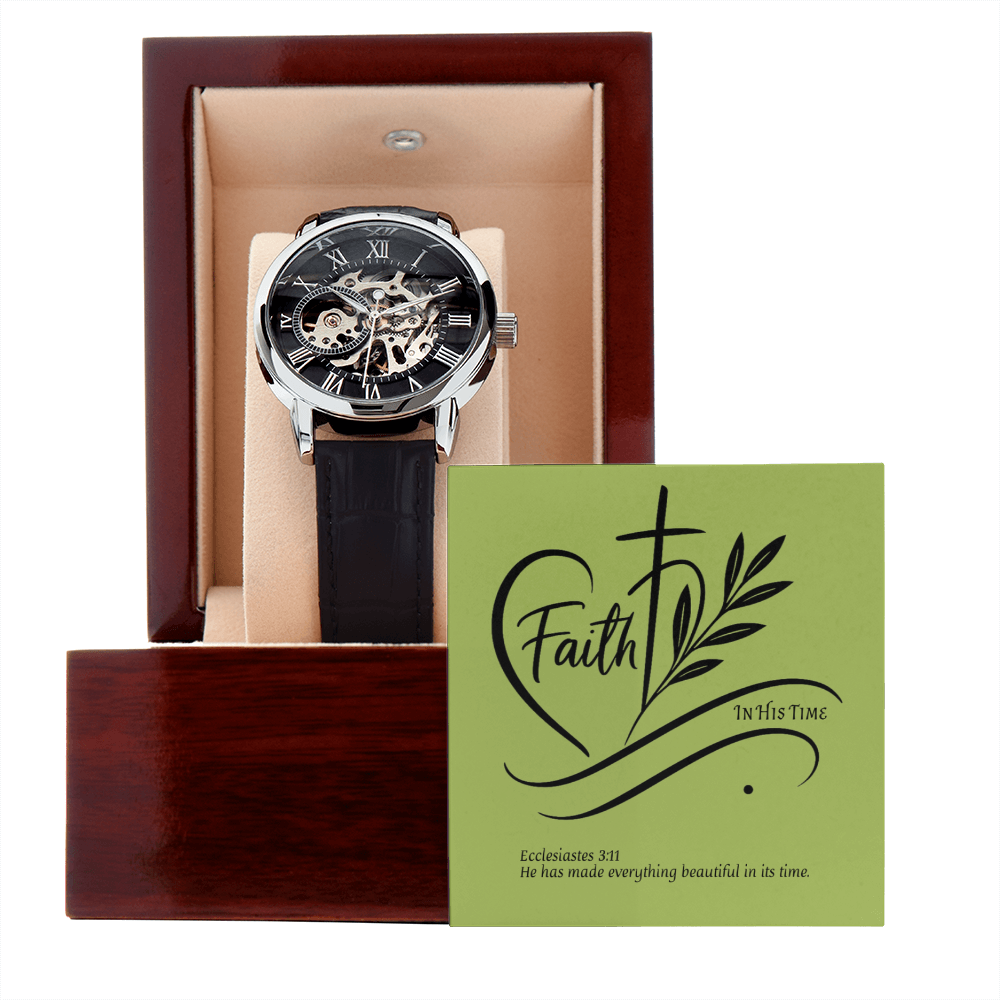 In His Time - Men's Luxury Wrist Watch Marked by Grace