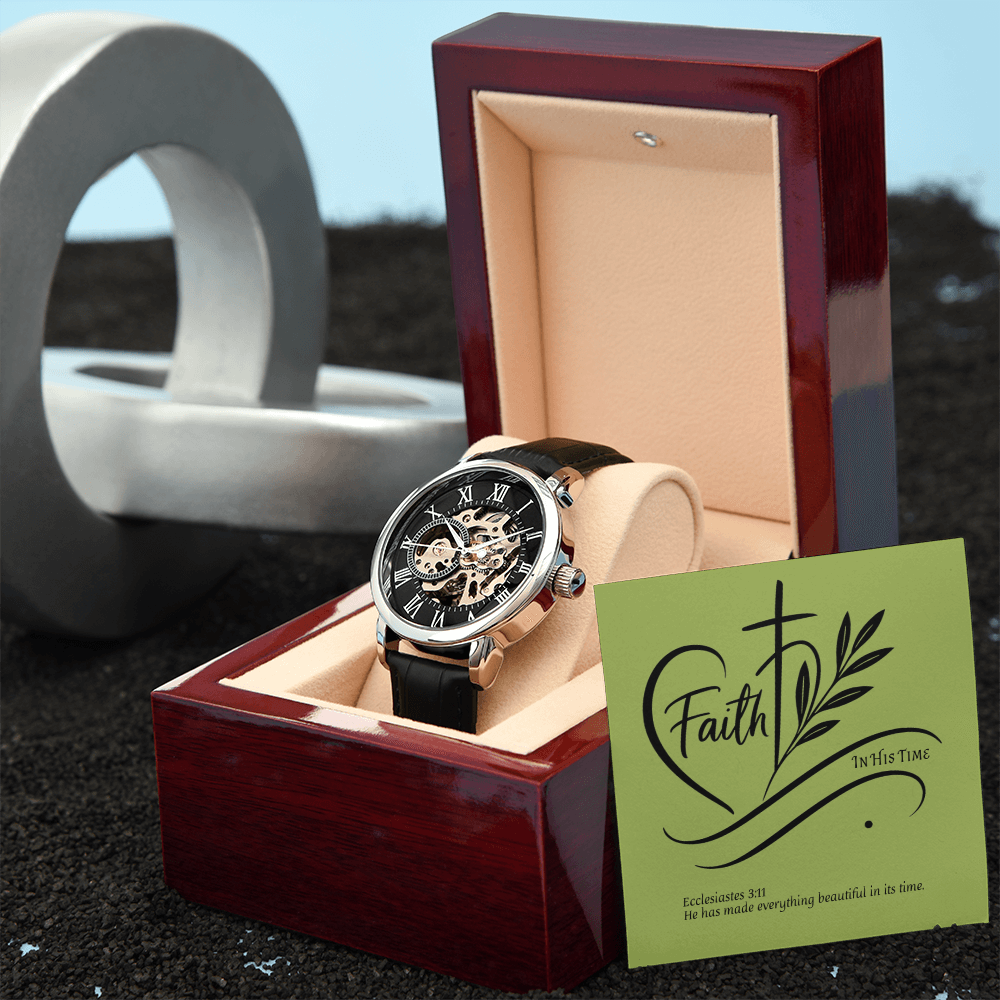 In His Time - Men's Luxury Wrist Watch Marked by Grace