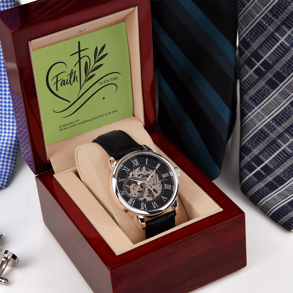 In His Time - Men's Luxury Wrist Watch Marked by Grace