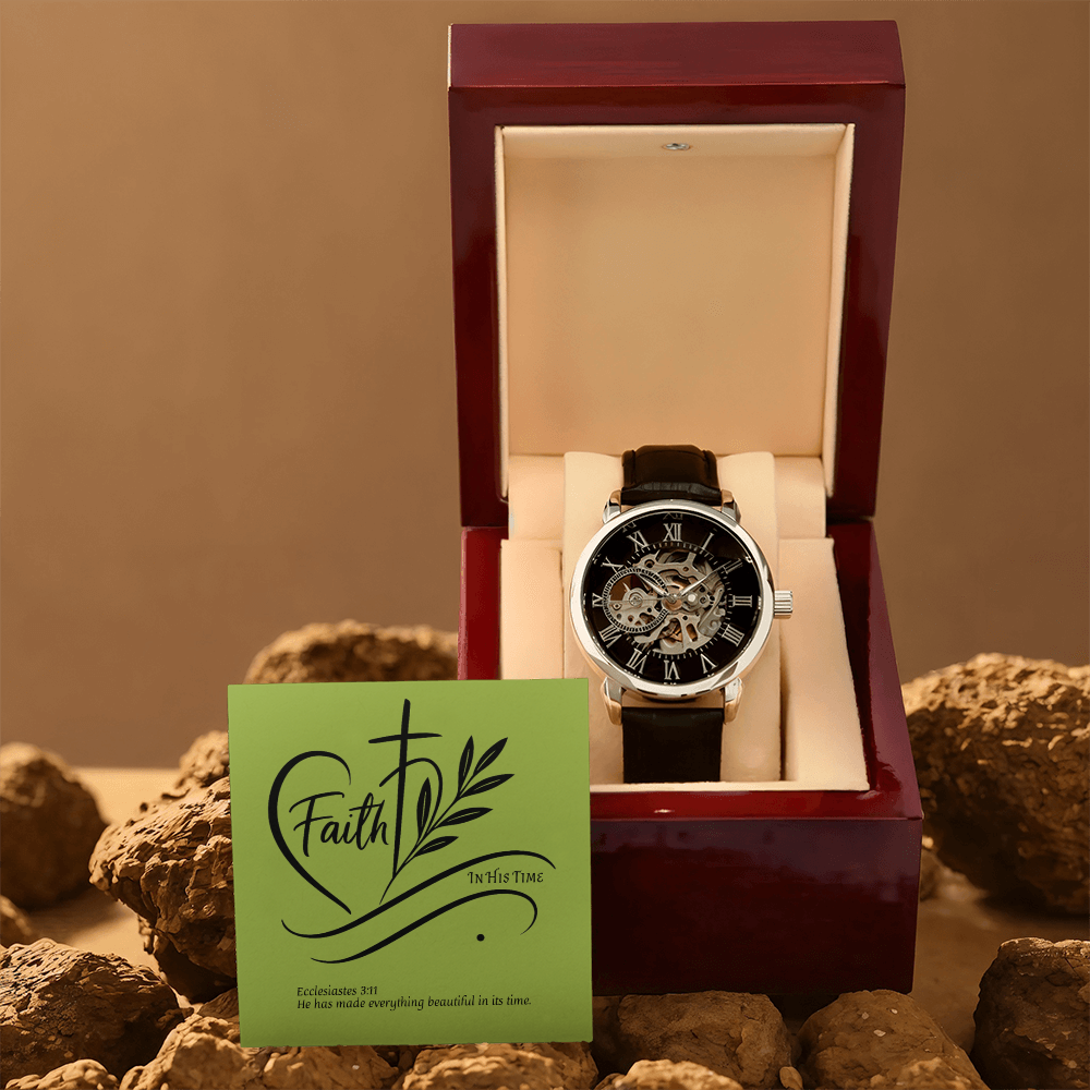 In His Time - Men's Luxury Wrist Watch Marked by Grace