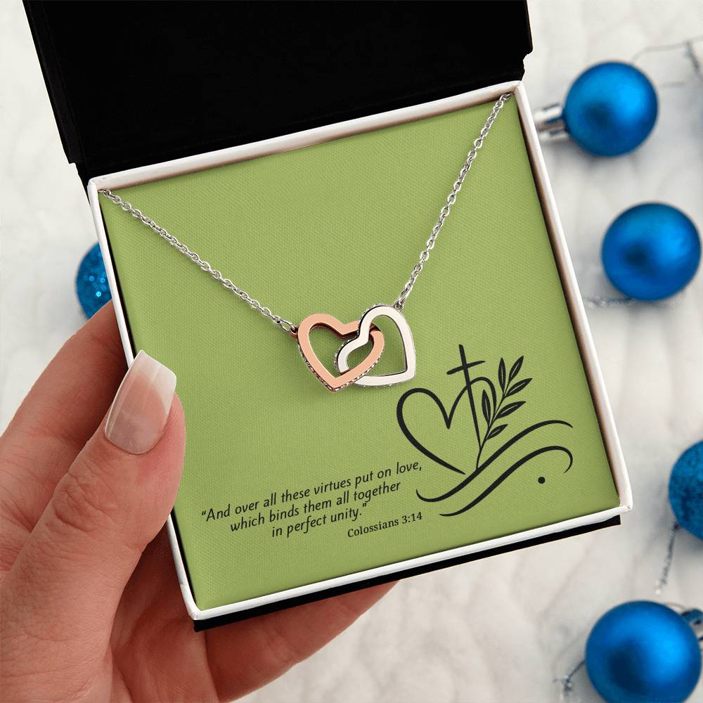 Interlocking Hearts Necklace – A Symbol of Faith & Love