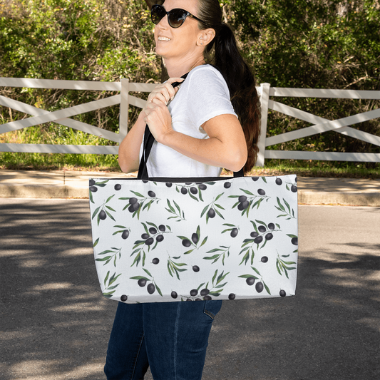 Faithful Journey Weekend Tote Bag– Olive & Mustard Edition