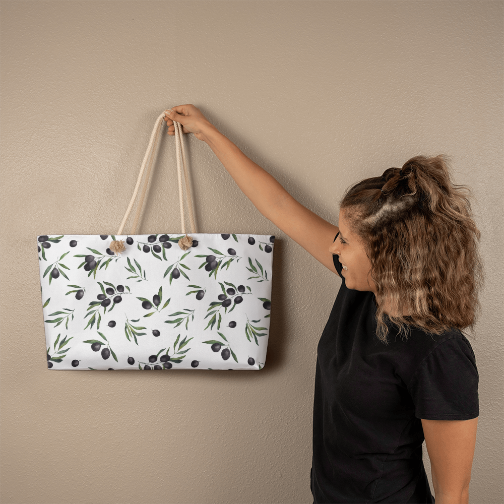 Faithful Journey Weekend Tote Bag– Olive & Mustard Edition