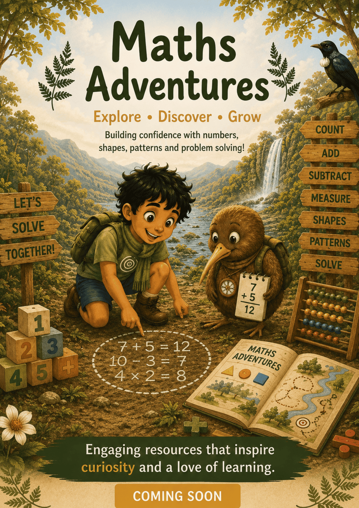 Maths Adventures will be online soon.