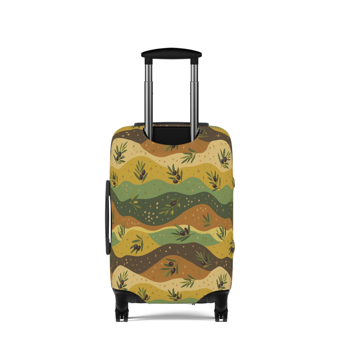 Olive and Mustard Luggage Cover 21"x14"
