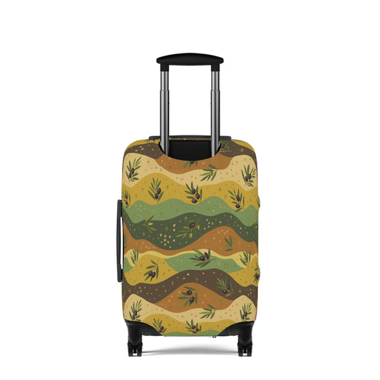 Olive and Mustard Luggage Cover 21"x14"