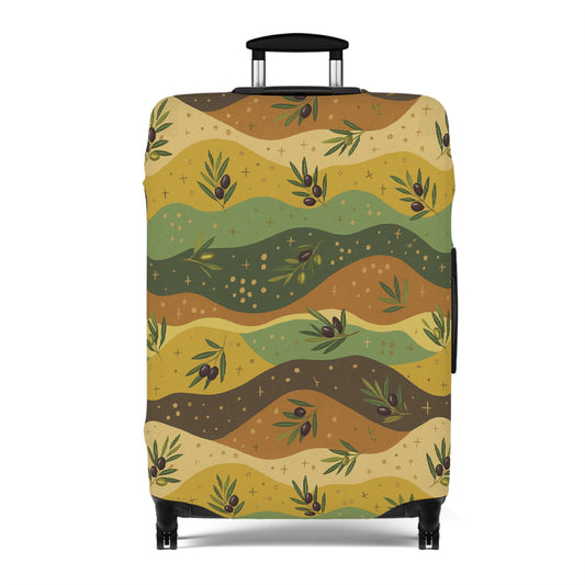 Olive and Mustard Luggage Cover 28"x20"