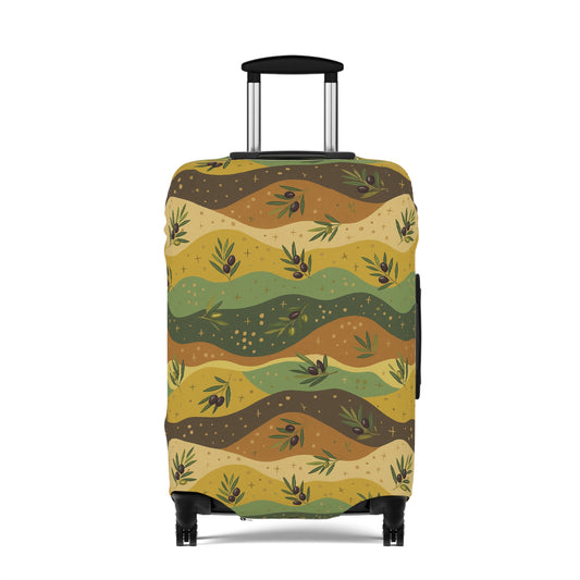 Olive and Mustard Luggage Cover 25"x16"