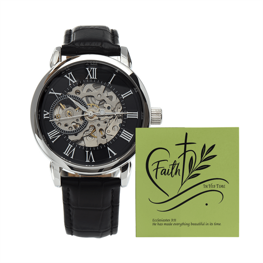 In His Time - Men's Luxury Wrist Watch Marked by Grace