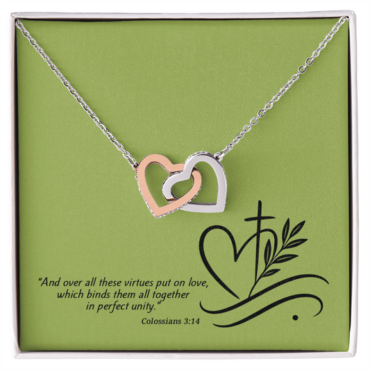 Interlocking Hearts Necklace – A Symbol of Faith & Love