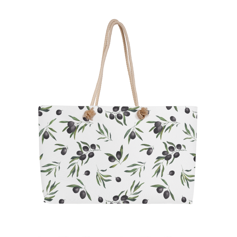 Faithful Journey Weekend Tote Bag– Olive & Mustard Edition